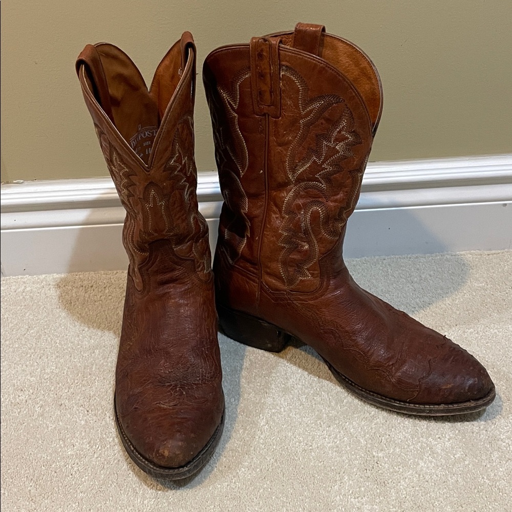 Dan Post Ostrich cowboy boots men’s 11.5
